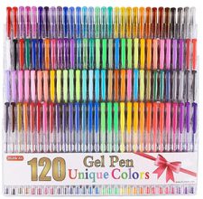 Shuttle Art 120 Unique Colors Gel Pen Set