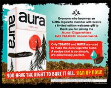 Aura Cigarettes: Free Gift Box