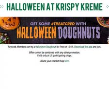 Krispy Kreme: Free Halloween Doughnut - 10/11