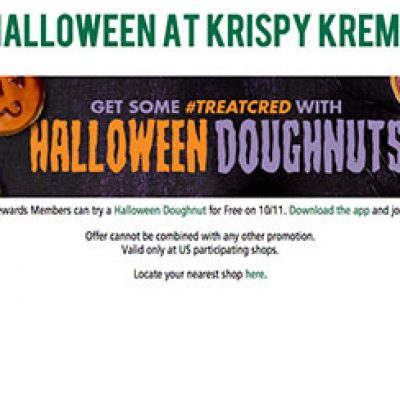Krispy Kreme: Free Halloween Doughnut - 10/11