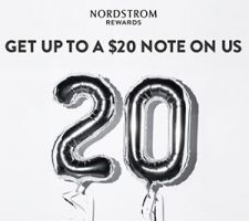 Nordstrom Rewards: Get $20 or $10
