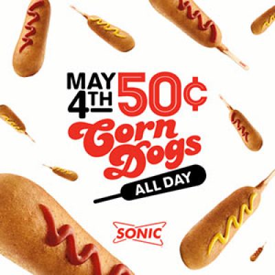 Sonic Drive-In: $0.50 Corn Dogs All Day - May 4th