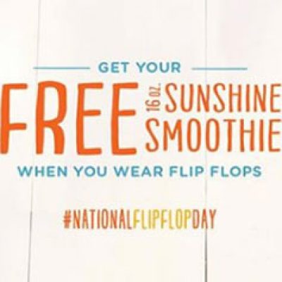 Tropical Smoothie: Free Sunshine Smoothie - June 16th