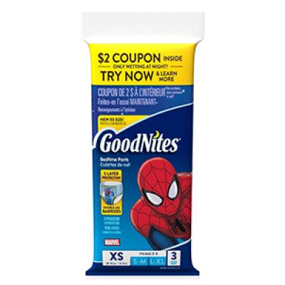 Free GoodNites NightTime Underwear Samples