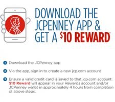 JCPenney: Get $10 Reward W/ App Download