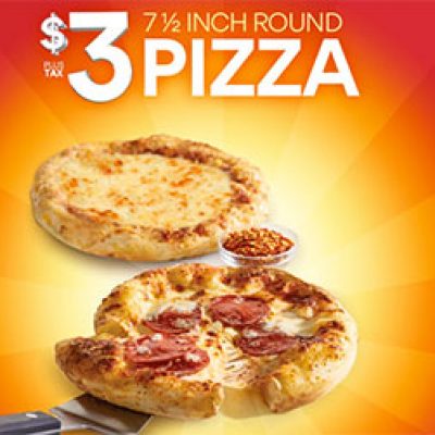 AMC Theatres: 7.5” Pizza for $3