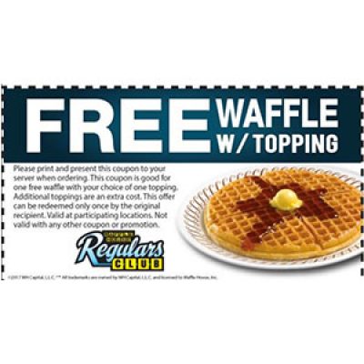 Waffle House: Free Waffle W/ Topping
