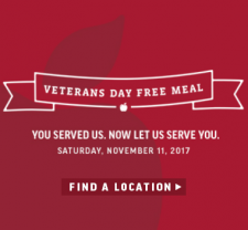 Applebee’s: Free Meal for Military - Nov 11