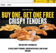 Buffalo Wild Wings: BOGO Free Crispy Tenders