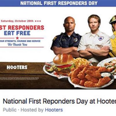 Hooters: First Responders Eat Free - Oct 28