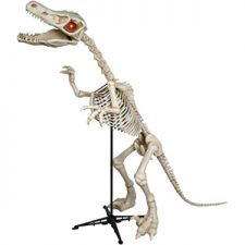 6Ft Skeleton Raptor LED Halloween Decoration
