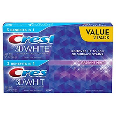 Crest 3D White Twin Pack Just $4.98