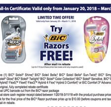 Free BIC Razors After Rebate