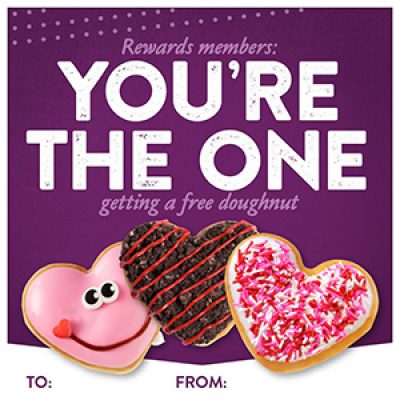 Krispy Kreme Rewards: Free Valentine's Doughnut - Jan 31