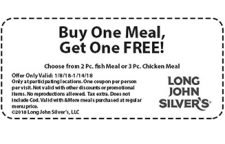 Long John Silver's: BOGO Free Meal