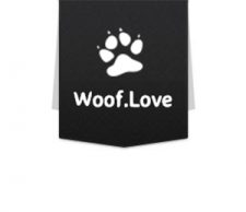 Free Woof Love Sticker