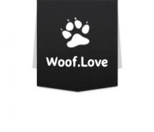 Free Woof Love Sticker