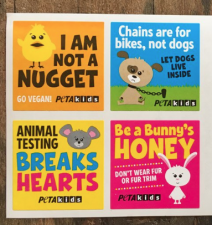 Free PETA Kids Stickers