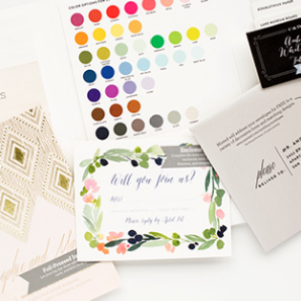 free wedding stationary samples