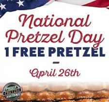 Philly Pretzel Factory: Free Pretzel - April 26