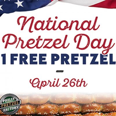 Philly Pretzel Factory: Free Pretzel - April 26