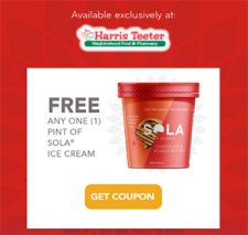 Free Pint of Sola Ice Cream