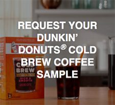 Free Dunkin' Donuts Cold Brew Samples
