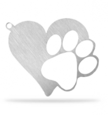 Free Heart Paw Keychain