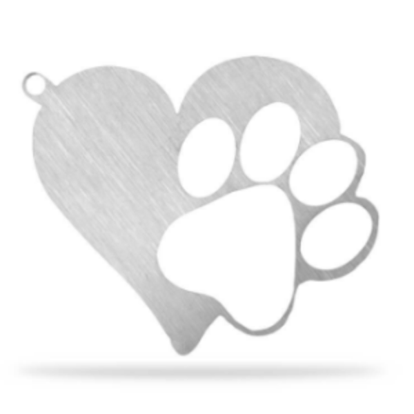 Free Heart Paw Keychain
