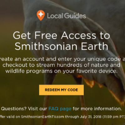 Free Smithsonian Earth Access
