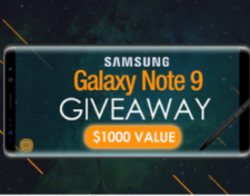 You can enter the Galaxy Note 9 Giveaway from Supcase for your chance to win a Samsung Galaxy Note 9 Smartphone. Boasting a massive 4,000 mAh battery and a 512GB of storage, this new phone will be able to handle all your needs throughout the day without worrying about charging or storage. Entry ends August 24, 2018.