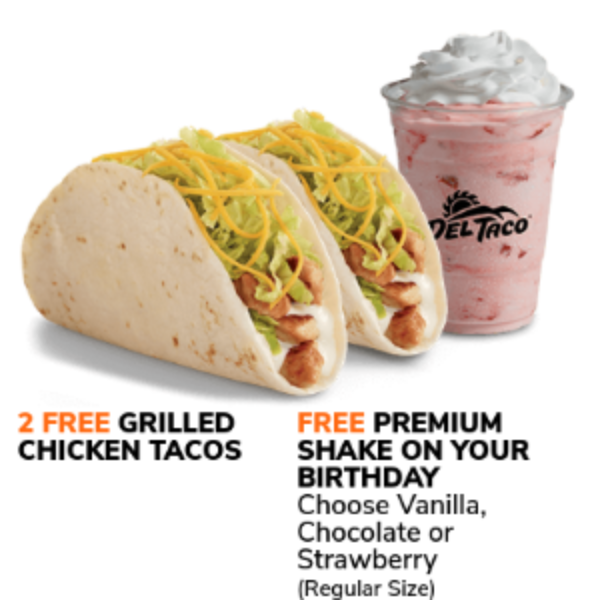 Del Taco: 2 Free Tacos