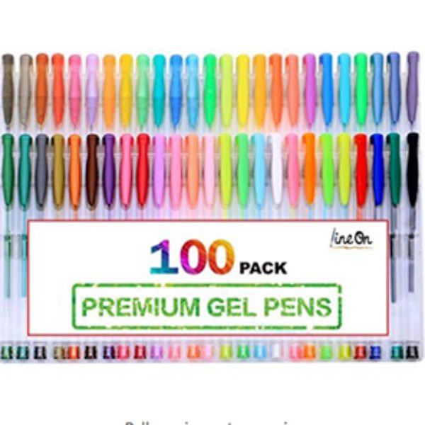 Lineon 100 Gel Pen Pack Just $14.99