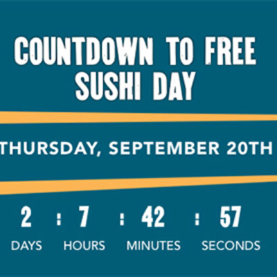 P.F. Chang's: Free Sushi Day - Sep 20