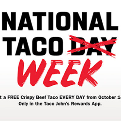 Taco John's: Free Taco - Ends Today