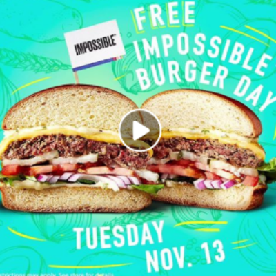 Dave & Busters: Free Impossible Burger Day - Nov 13