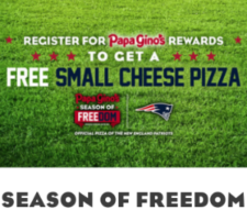 Papa Gino's: Free Small Cheese Pizza