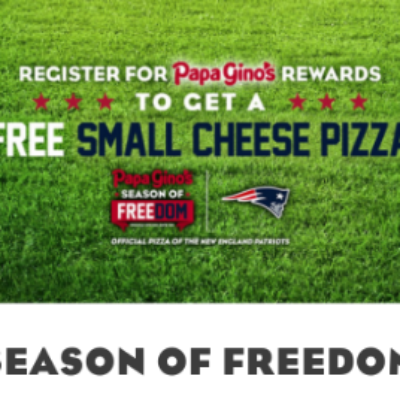 Papa Gino's: Free Small Cheese Pizza