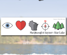 Free Sayner-Star Lake Bumper Sticker