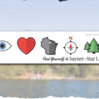 Free Sayner-Star Lake Bumper Sticker