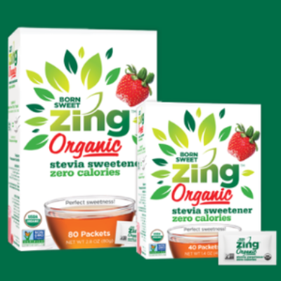 Free Zing Organic Stevia Sweetener Sample
