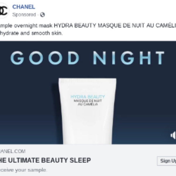 Free Chanel Hydra Beauty Mask Sample