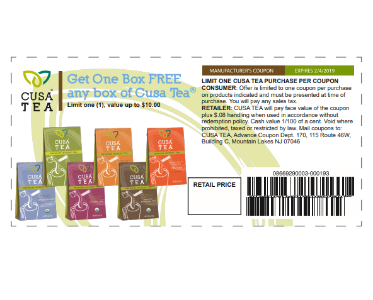 Free Box of Cusa Tea