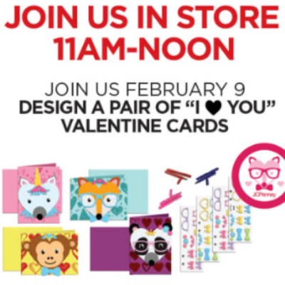 JCPenney: Free Valentines Day Cards for Kids