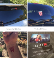 Free Legion M Stickers