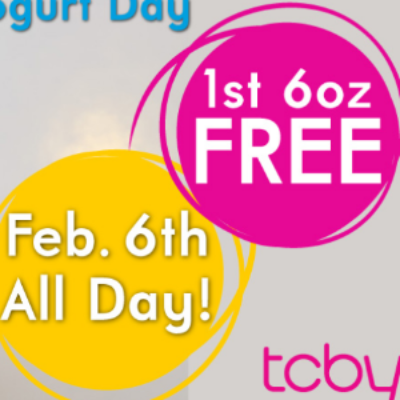 TCBY: Free 6oz Cup on Feb 6th