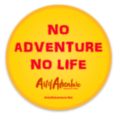 Free No Adventure No Life Sticker