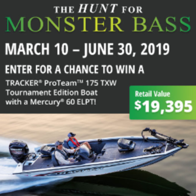 Win a TRACKER ProTeam Tournament Edition Bass Boat