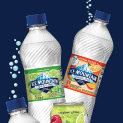 Free 8-Pack of Ice Mountain Sparkling Natural Spring Water - Select States