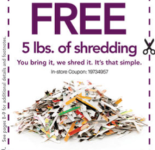 Office Depot Free Shredding